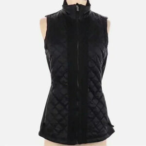 Women’s Athleta Quilted Puffer Vest Black Size S Outerwear Lagenlook Preowned